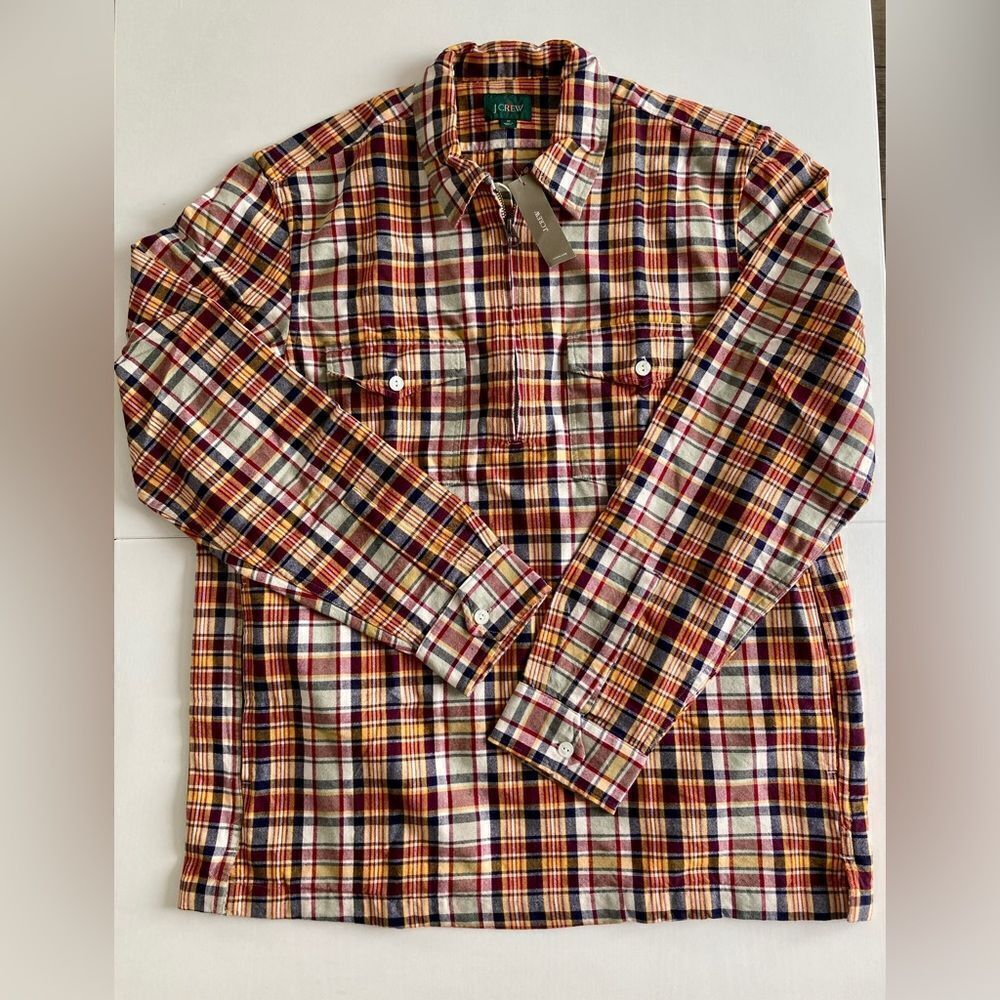 J. Crew Plaid Pullover Shirt